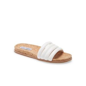 Steve Madden Drips Slide Sandal White 5.5